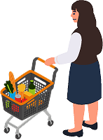 Carrito de compras a la derecha