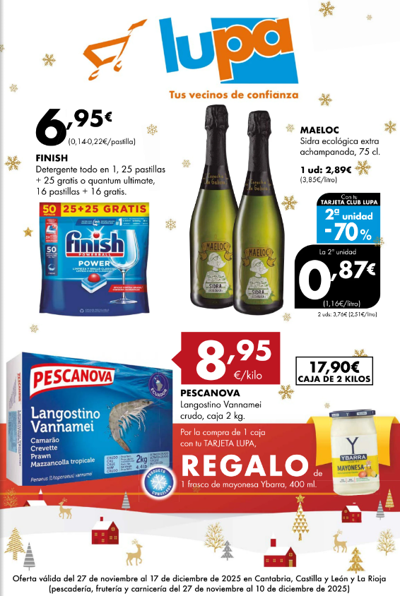 Del 27 de noviembre al 17 de diciembre de 2025