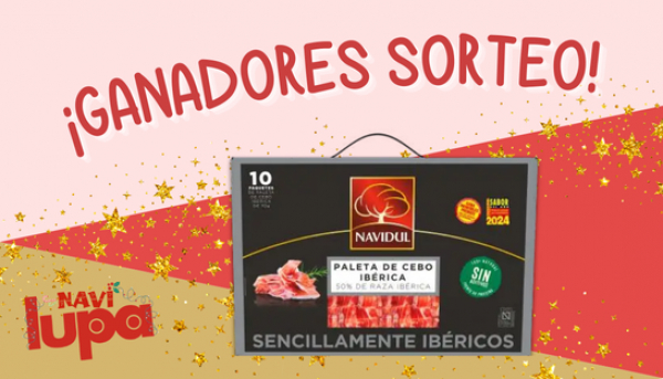 Ganadores sorteo NaviLupa Maletín Paleta Ibérica Navidul 10x70 grs.